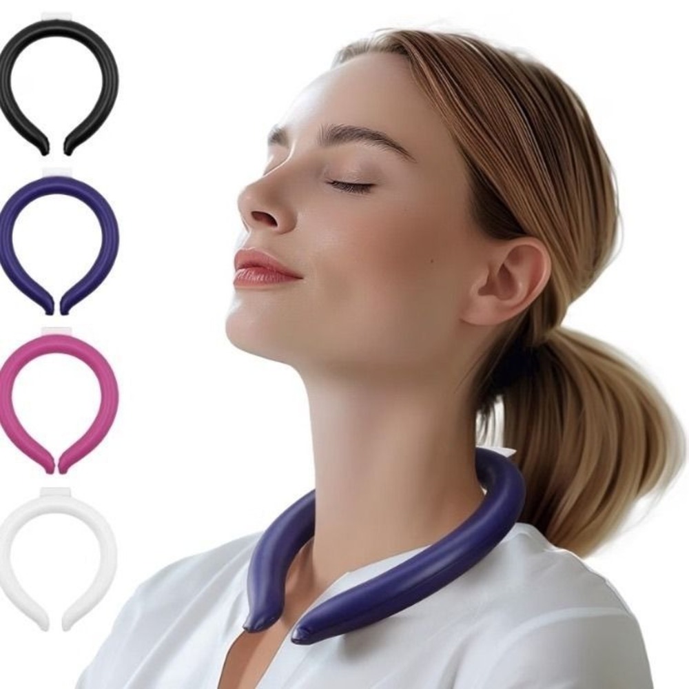Neck Cooling Ring Reusable PCM Wearable Cooling Tube for Heat Relief Multi Color